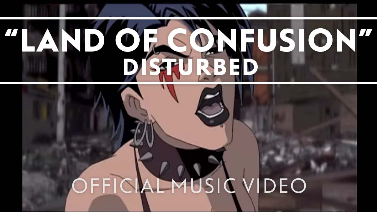 Кадры клипа Disturbed - Land of Confusion 